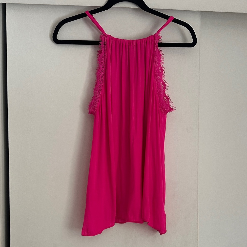Naked Zebra Fuchsia Lace Camisole